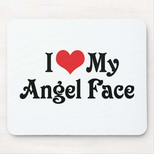 Ich Liebe mein Engel-Gesicht Mousepad (Vorne)