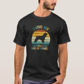 Ich Liebe mein Englisch Cocker Spanisch Retro Suns T-Shirt (Vorderseite)