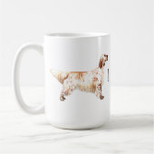 Ich Liebe mein Englisch Setter Kaffeetasse (Links)