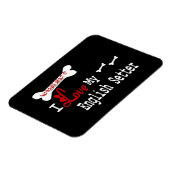 Ich Liebe mein Englisch Setter Magnet (Linke Seite)