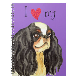 Ich Liebe mein Englisch Toy Spaniel Notizblock