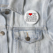 Ich Liebe mein Englischlehrer Button (Beispiel)