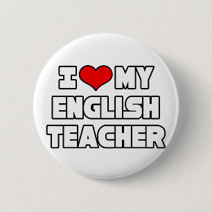 Ich Liebe mein Englischlehrer Button