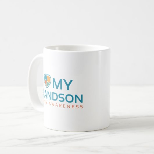 Ich Liebe mein Enkel Kaffeetasse (Vorderseite Links)