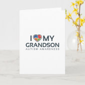 Ich Liebe mein Enkel Karte (Gelbe Blume)