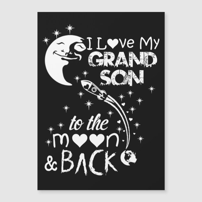 Ich Liebe mein Enkel - Magnetkarte (Vorderseite)