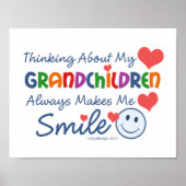 Ich Liebe mein Enkelkinder-Sprichwort Poster (Vorne)