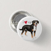 Ich Liebe mein Entlebucher Button (Vorne & Hinten)