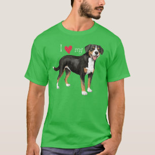 Ich Liebe mein Entlebucher-T - Shirt