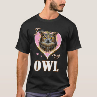 Ich Liebe mein Eulengeschenk T-Shirt