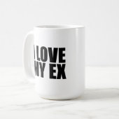Ich Liebe mein Ex Kaffeetasse (Vorderseite Links)