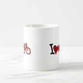 Ich Liebe mein Fahrrad Kaffeetasse (Mittel)