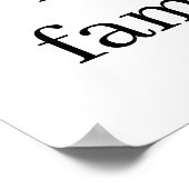 Ich Liebe mein Familienposter Poster (Ecke)