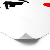 Ich Liebe mein Familienposter Poster (Ecke)