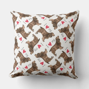 Ich Liebe mein Feldspanisch Kissen Für Draußen