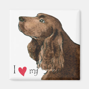 Ich Liebe mein Feldspanisch Magnet