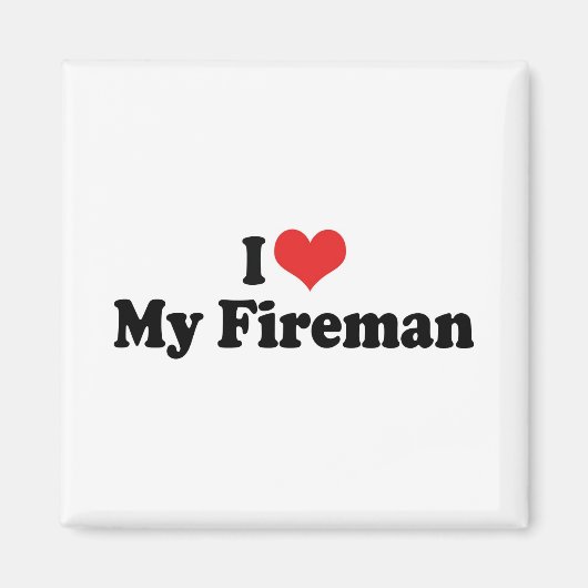 Ich Liebe mein Feuermann Magnet (Vorne)