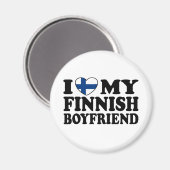 Ich Liebe mein finnischer Freund Magnet (Vorderseite/Rückseite)