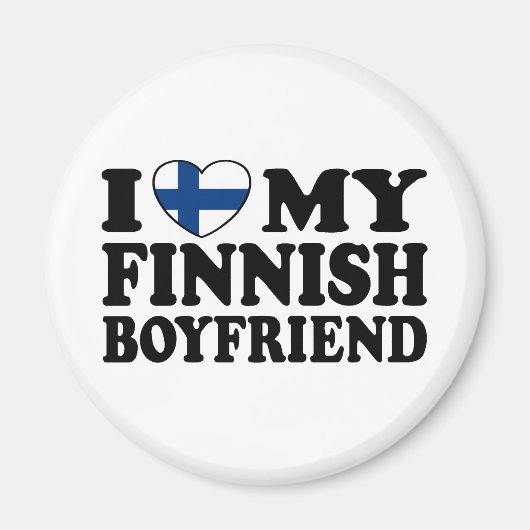 Ich Liebe mein finnischer Freund Magnet (Vorne)