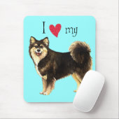 Ich Liebe mein finnisches Lapphund Mousepad (Mit Mouse)