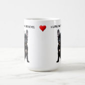 Ich Liebe mein Französisch Kaffeetasse (Mittel)