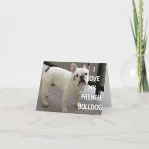 Ich Liebe mein Französischer Bulldog Feiertagskarte
