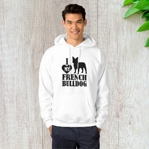 Ich Liebe mein Französischer Bulldog Hoodie