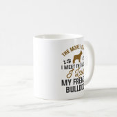Ich Liebe mein Französischer Bulldog Kaffeetasse (VorderseiteRechts)