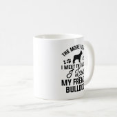 Ich Liebe mein Französischer Bulldog Kaffeetasse (VorderseiteRechts)