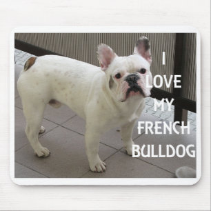 Ich Liebe mein Französischer Bulldog Mousepad