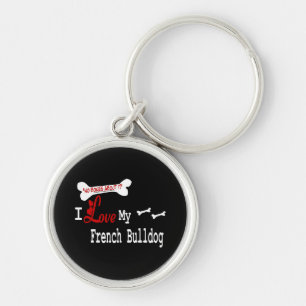 Ich Liebe mein Französischer Bulldog Schlüsselanhänger