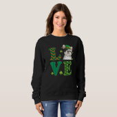 Ich Liebe mein Französischer Bulldog St Patricks D Sweatshirt (Vorne ganz)