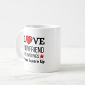 Ich Liebe mein Freund, aber manchmal will ich Plat Kaffeetasse (Vorderseite Links)