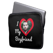 Ich Liebe Mein Freund Bae Personalisiertes Foto Laptopschutzhülle (Vorderseite Links)