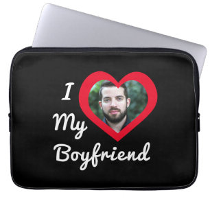 Ich Liebe Mein Freund Bae Personalisiertes Foto Laptopschutzhülle