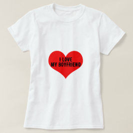 Ich Liebe mein Freund Boy Friend Red Heart Trendy T-Shirt