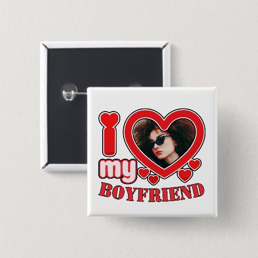 Ich Liebe mein Freund Button (Vorne & Hinten)