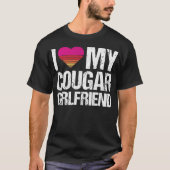Ich Liebe mein Freund Cougar Girlfriend I heart My T-Shirt (Vorderseite)