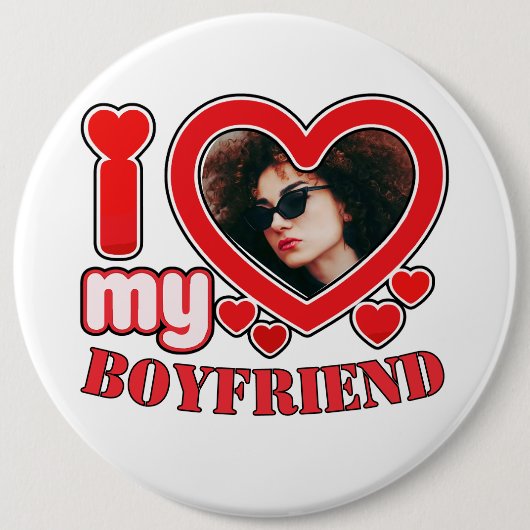 Ich Liebe mein Freund Custom Button (Vorderseite)