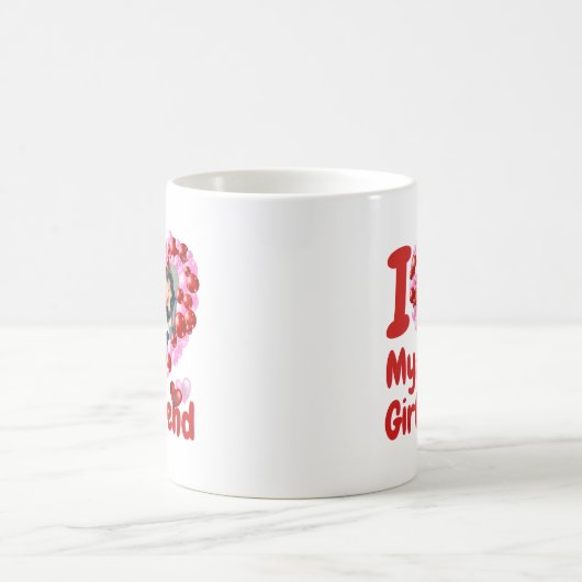 Ich Liebe Mein Freund Custom Foto Kaffeetasse (Mittel)