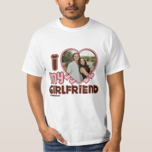 Ich LIEBE mein Freund Custom Foto Liebes-T-Shirt T-Shirt