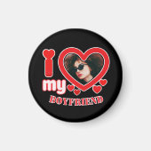 Ich Liebe Mein Freund Custom Foto Magnet (Vorne)