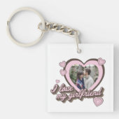 Ich Liebe Mein Freund Custom Foto Schlüsselanhänger (Vorderseite)