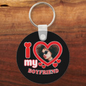 Ich Liebe Mein Freund Custom Foto Schlüsselanhänger (Vorderseite)