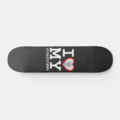 Ich Liebe Mein Freund Custom Foto Skateboard (Horizontal)