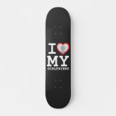 Ich Liebe Mein Freund Custom Foto Skateboard (Vorne)