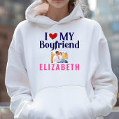 Ich Liebe Mein Freund Custom Foto Sweatshirt