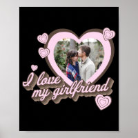 Ich liebe mein Freund Custom Foto T-Shirt 