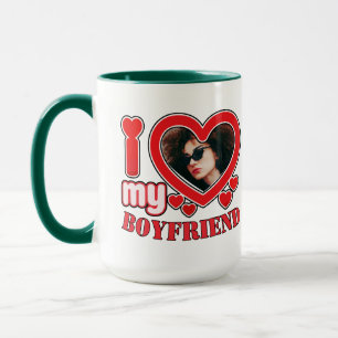 Ich Liebe mein Freund Custom Heart Foto Tasse