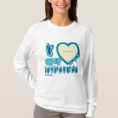 Ich Liebe mein Freund Custom Long Sleeve T-Shirt (Vorderseite)